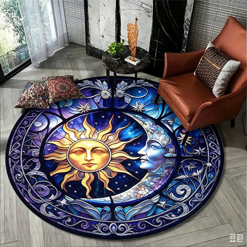 Мистический круглый ковер «Сол – обзор и цена Commercial Glass Printing