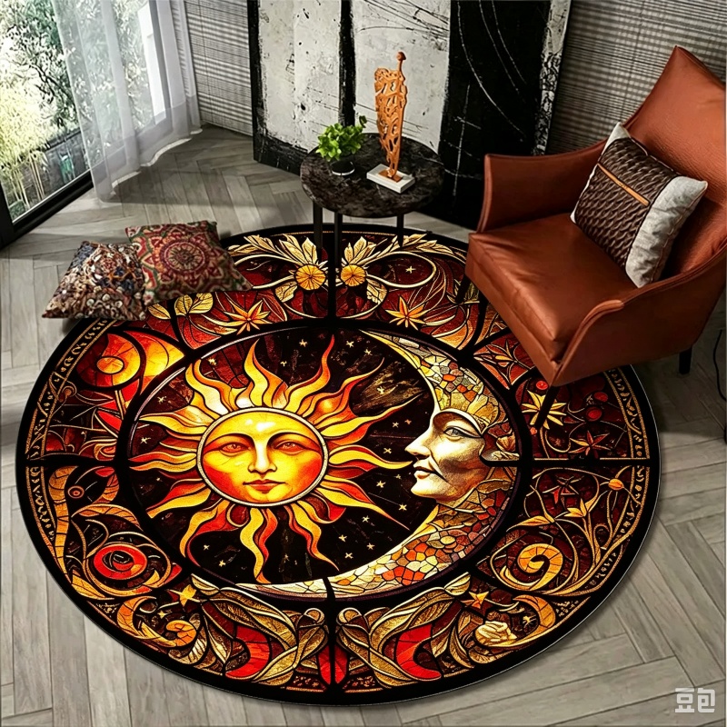 Мистический круглый ковер «Сол – обзор и цена Commercial Glass Printing