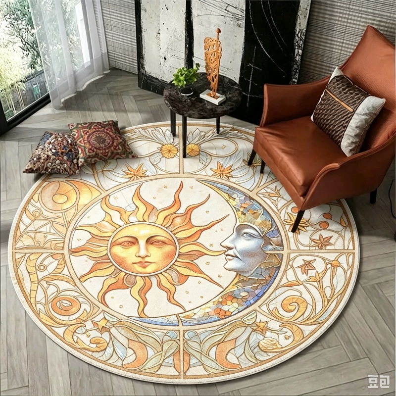 Мистический круглый ковер «Сол – обзор и цена Commercial Glass Printing
