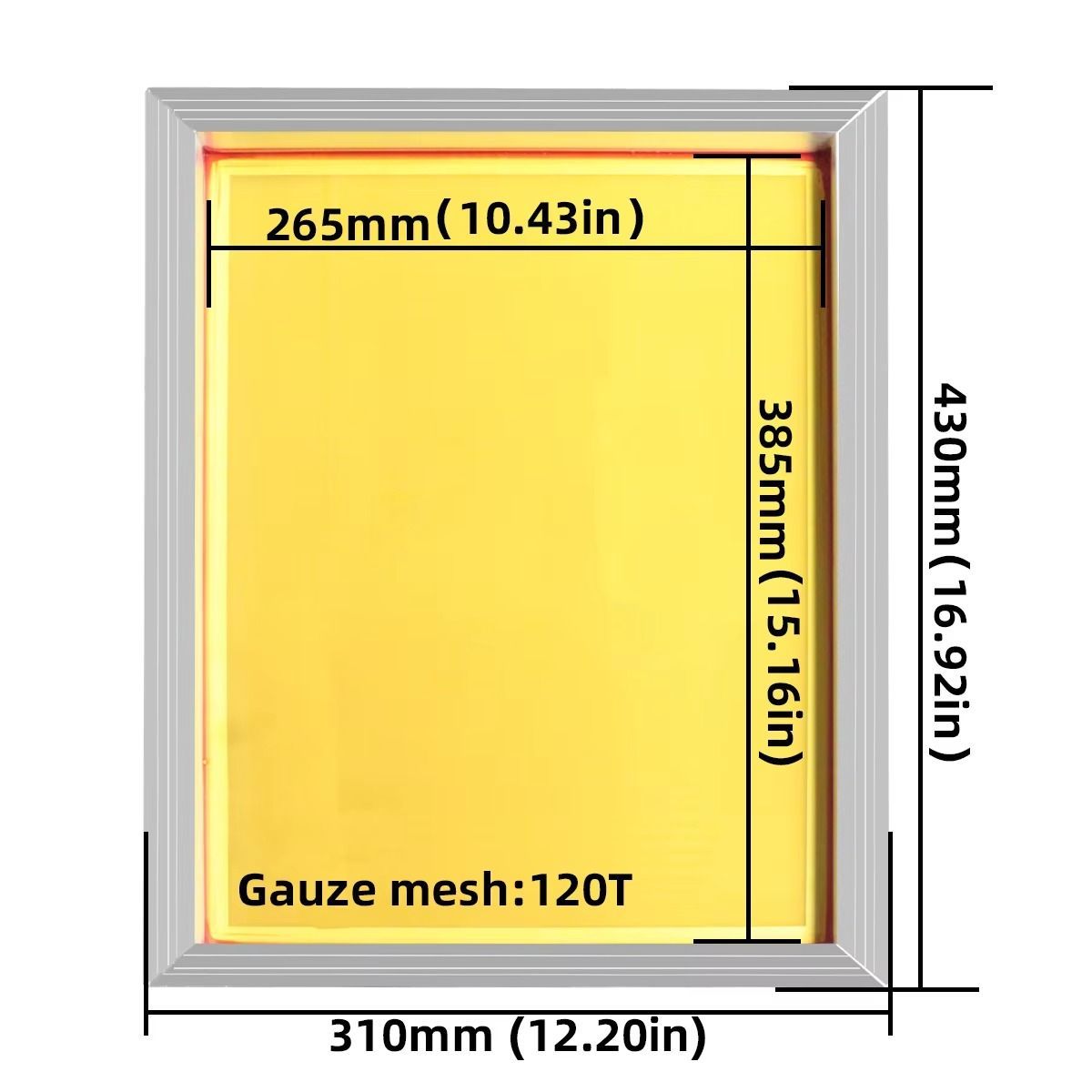 Алюминиевая шелковая рамка 43  – обзор и цена Screen Printing Frame Mesh